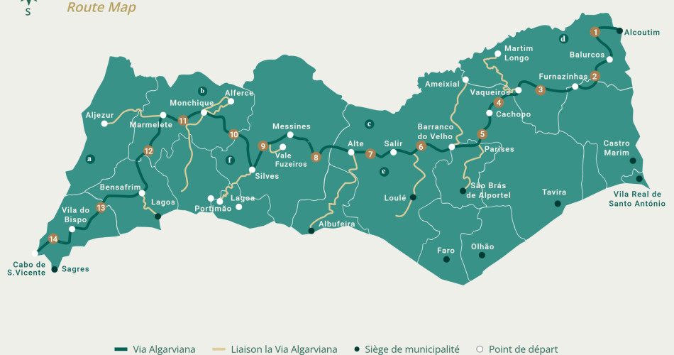 MAP DO PERCUSO - Via Algarviana